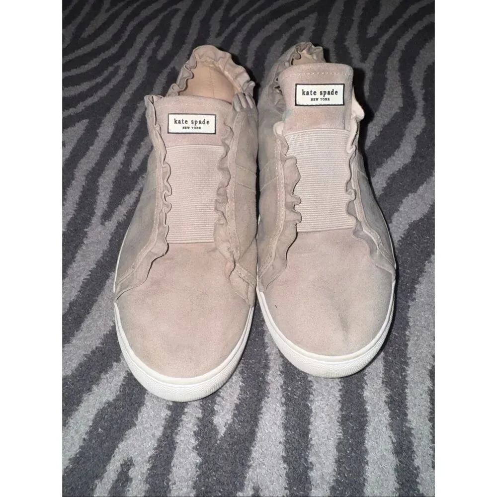Kate Spade lance ruffle sneakers size 9.5